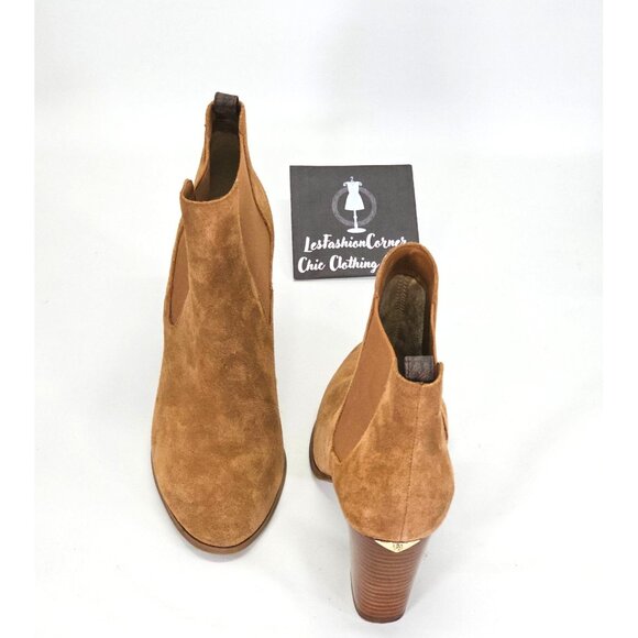 Michael Kors Women's Caramel Leather Lottie Chelsea Bootie Size 11 1835 - Picture 11 of 16